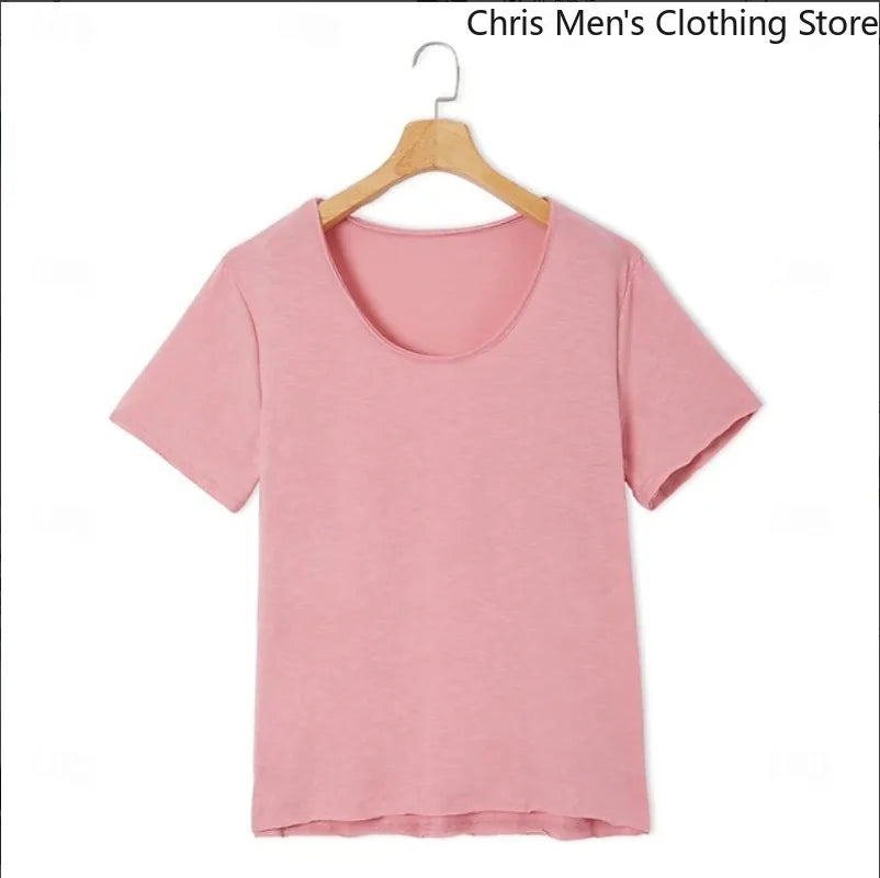 Summer Men's Loose and Casual T-shirt, Large-sized Round-neck Soft and Breathable Short-sleeved T-shirt, Sports and Fitness Top