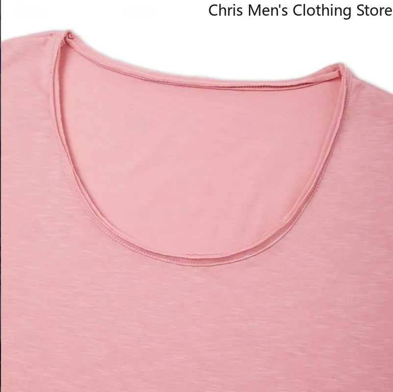 Summer Men's Loose and Casual T-shirt, Large-sized Round-neck Soft and Breathable Short-sleeved T-shirt, Sports and Fitness Top